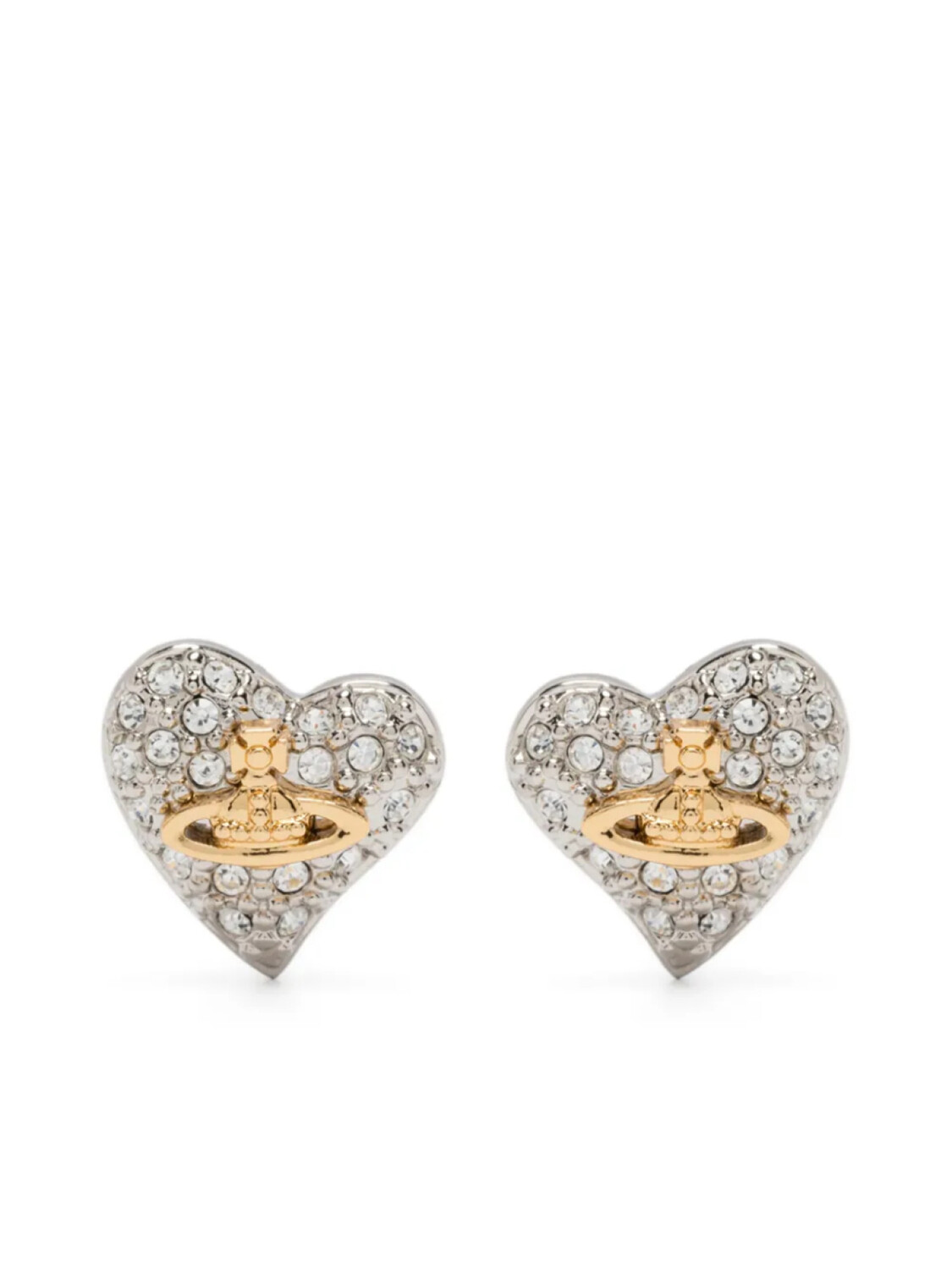 

Vivienne Westwood серьги Tiny Heart, серебристый
