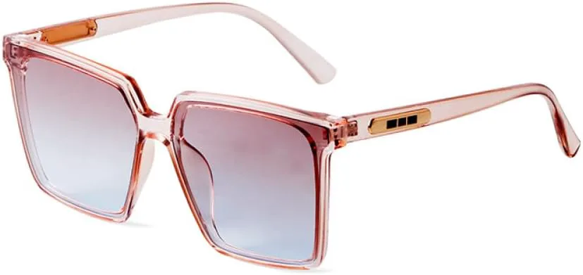 

Модные большие квадратные солнцезащитные очки для женщин и мужчин, классические винтажные солнцезащитные очки с градиентным переходом цвета в крупной оправе MTZJH, C2