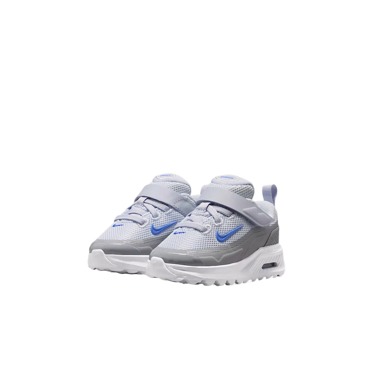 Кроссовки Air Max BIA Textile из текстиля и синтетической кожи, дышащие, с эффектом пружинистости, низкие, для малышей Nike, Soccer Gray/Wolf Gray/White/Crystal Blue — фото 3