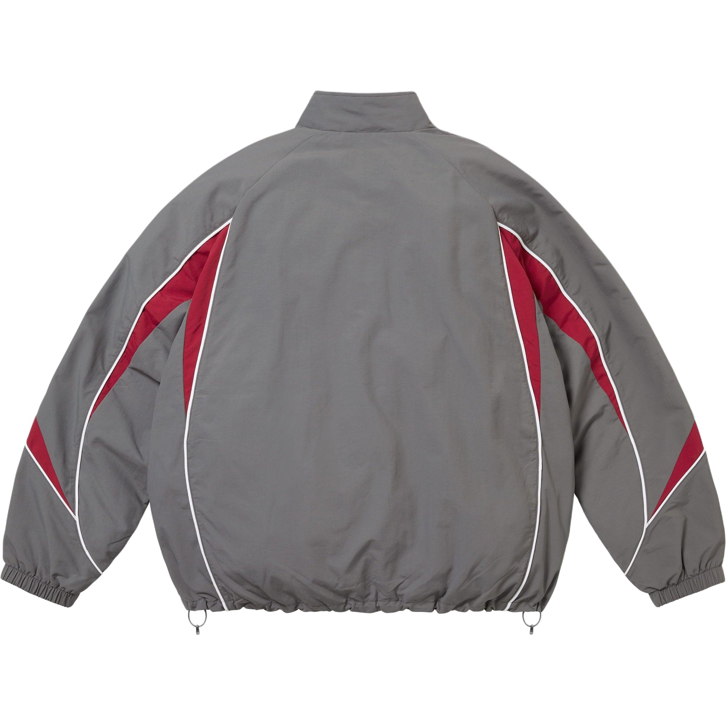 Неделя 14 Спортивная куртка унисекс с контрастной окантовкой Supreme, серый/grey — фото 3