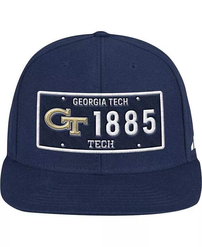 

Мужские желтые куртки темно-синего цвета Georgia Tech, шляпа Snapback Adidas, синий