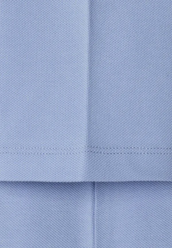 Однотонная рубашка-поло пике ss Hackett London, Summer Blue — фото 4