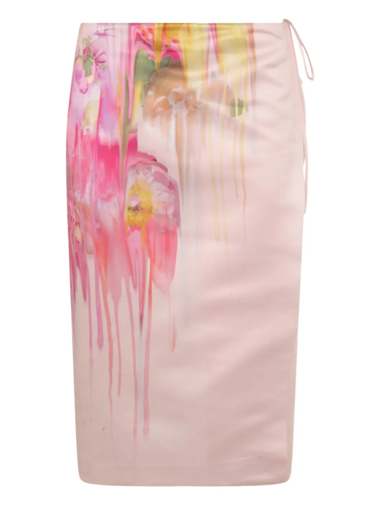 

Юбка миди с атласной отделкой Blumarine, розовый