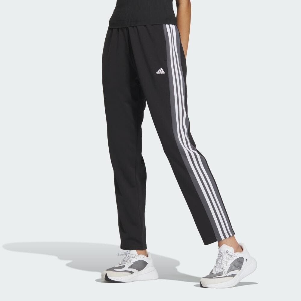 

Джерси Adidas Seasonal Sportswear Loose Fit Color Block Double Knit Track Pants, цвет Black/Grey Five