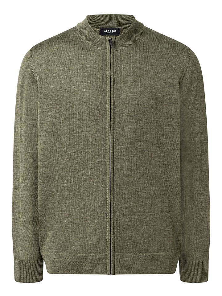 

Maerz Muenchen Шерстяной кардиган цвета хаки