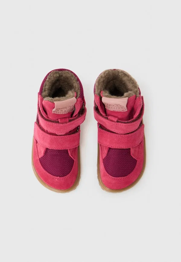 Зимние высокие кроссовки barefoot tex Froddo, Pink/Dark Red — фото 4