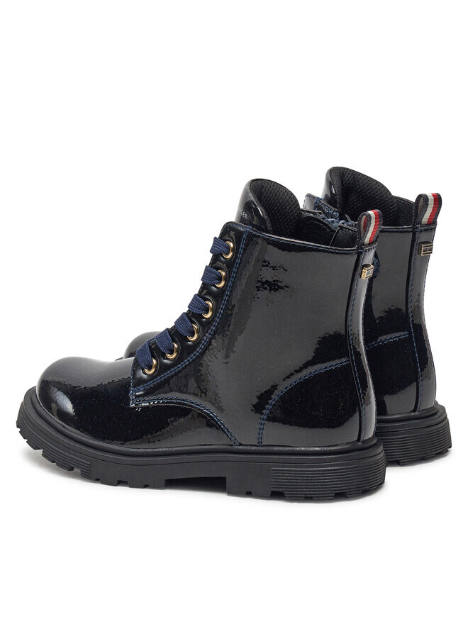Высокие сапоги Tommy Hilfiger Lace-Up Bootie T1A5-33564-1237 S, темно-синий — фото 3