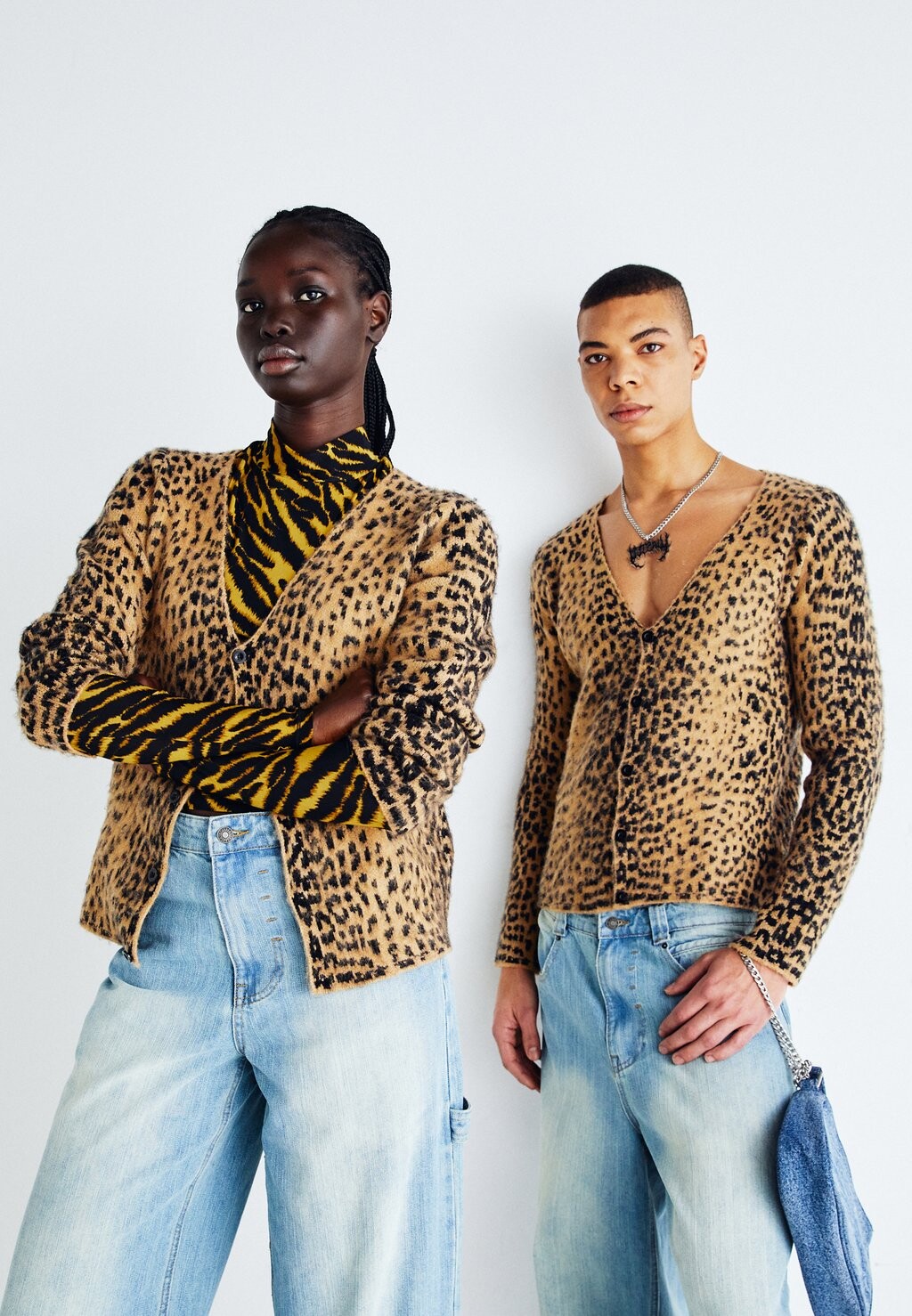 

Кардиган Leopard Cardigan Unisex Jaded London, коричневый