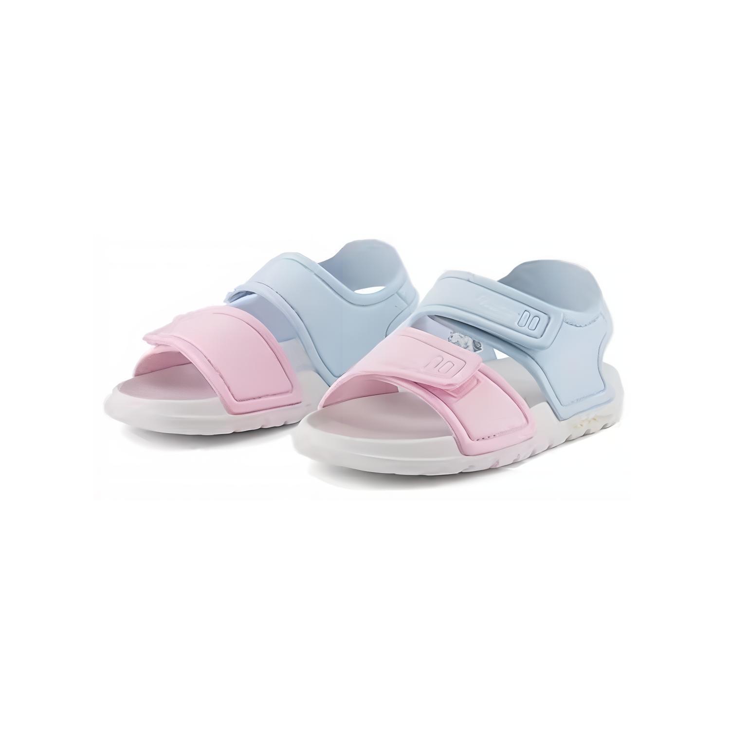 Низкие кроссовки для малышей New Balance SPSD V1, светло-голубые/розовые — фото 4