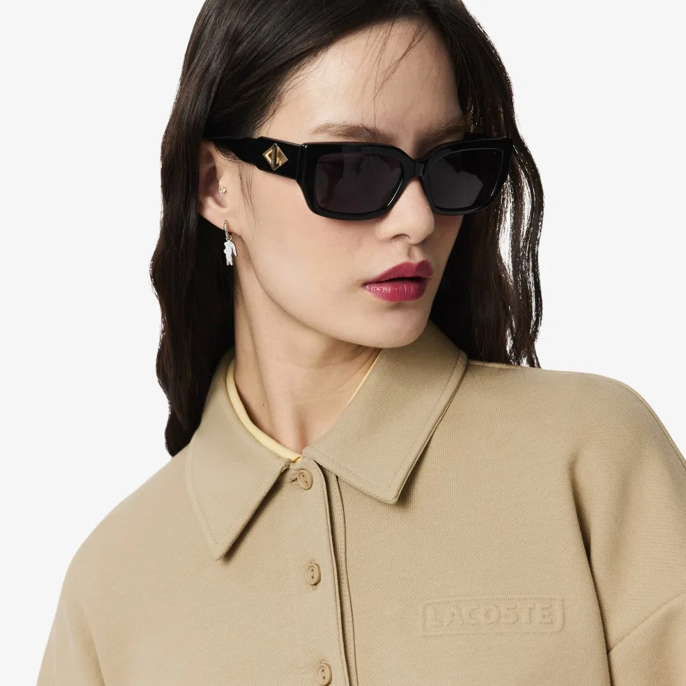 Свитшот-поло Lacoste Signature, бежевый — фото 2