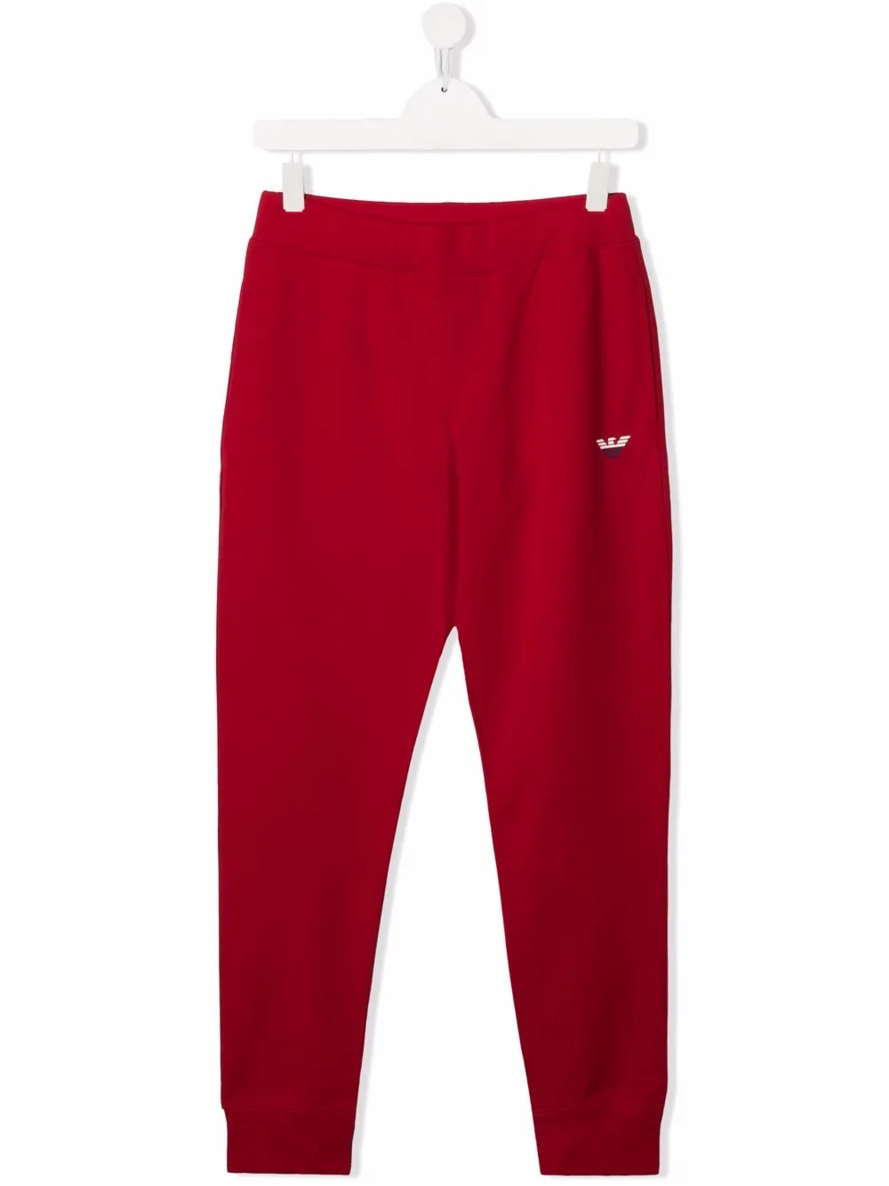 

Спортивные брюки с логотипом Emporio Armani Kids, красный