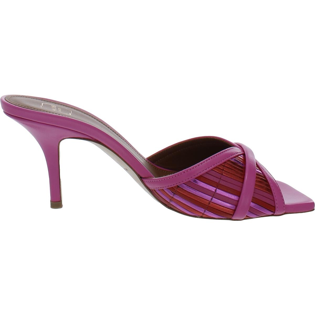 

Женские туфли Perla на каблуке металлик Malone Souliers, цвет Hot Pink/Hot Pink