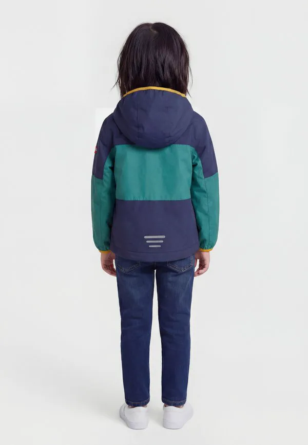 Водонепроницаемая куртка унисекс bjordal Trollkids, Jungle Green/Navy — фото 2
