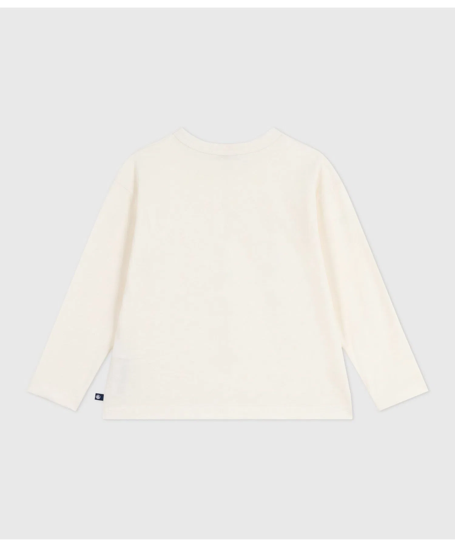 Детская жёлтая хлопковая футболка с длинным рукавом PETIT BATEAU — фото 4