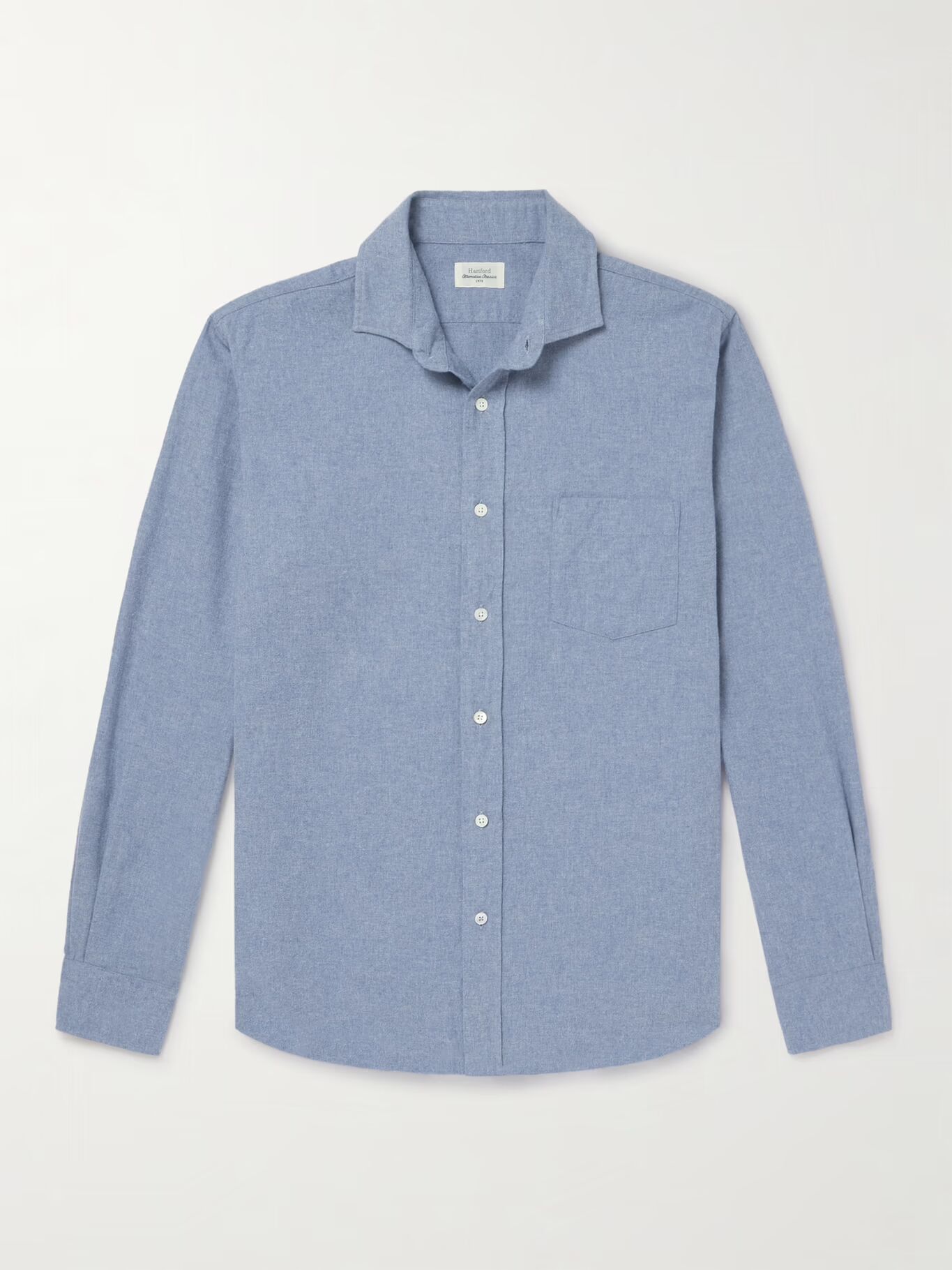 

Рубашка Paul Brushed Cotton-Twill HARTFORD, синий