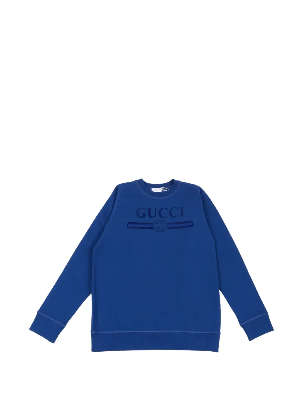 Толстовка с логотипом Gucci Kids, синий