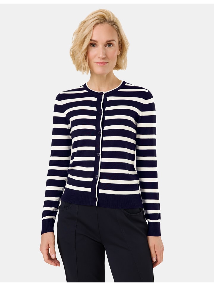 

Кардиган Gerry Weber Jacke Strick, цвет Night Sky/Off-White Stripe