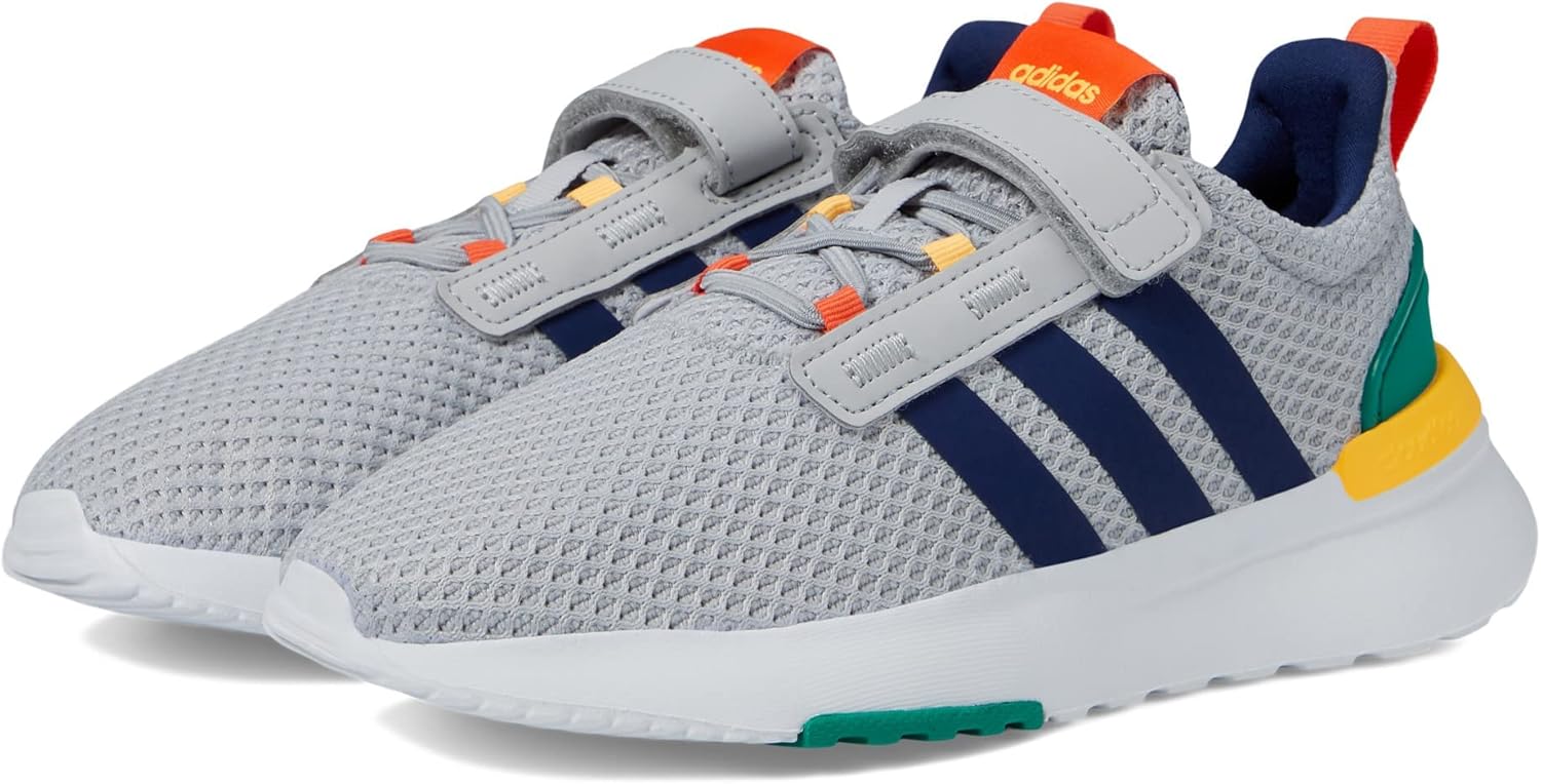 Кроссовки для бега adidas Racer TR21 для детей и подростков, синий/зеленый/серый — фото 2