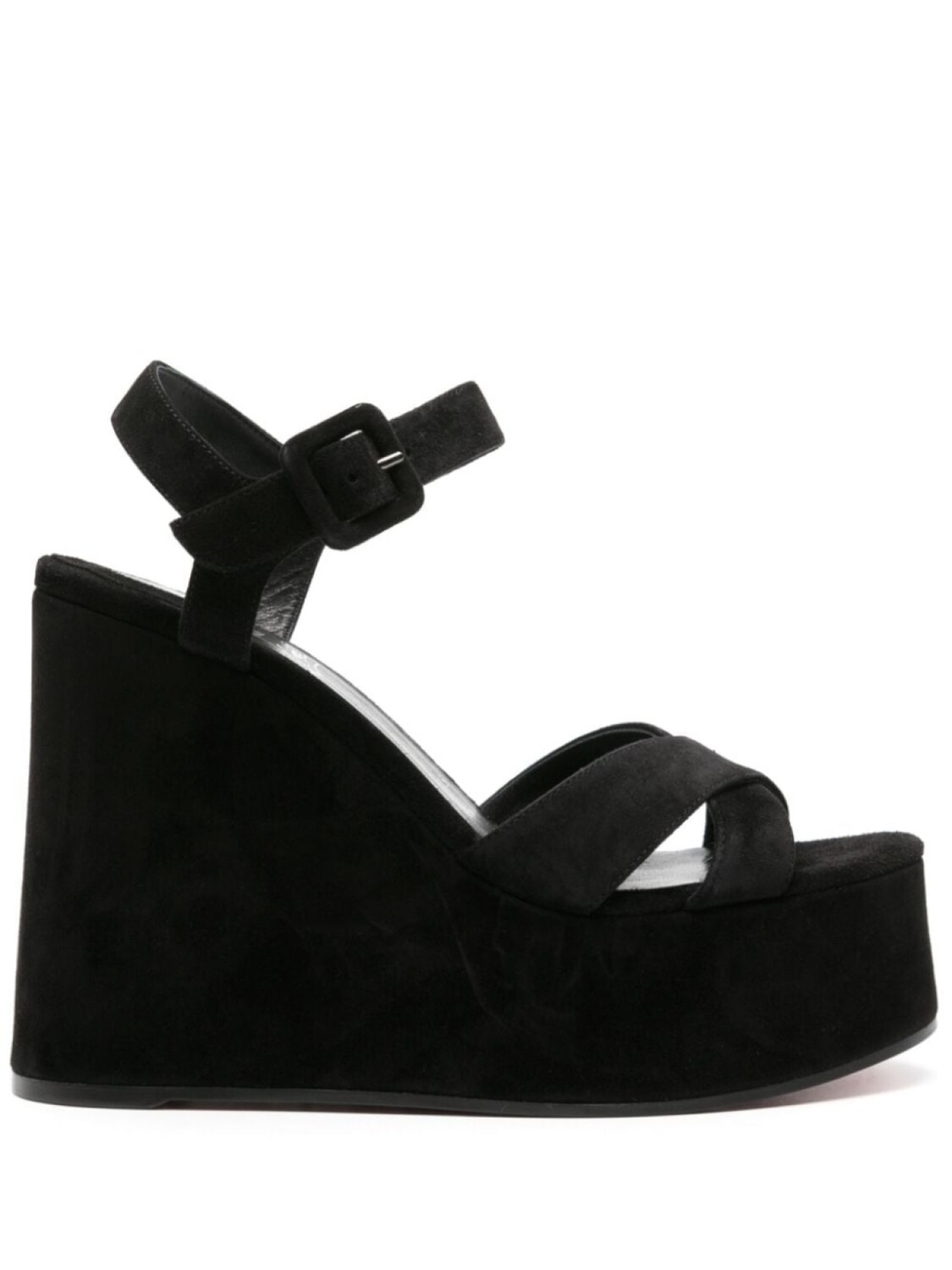 Christian Louboutin босоножки Supramariza 130 на танкетке, черный