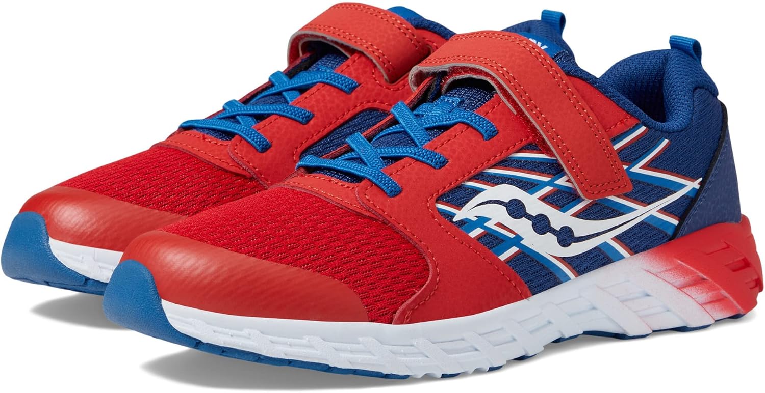 

Кроссовки Saucony Unisex-Child Wind Alternative Closure 2.0, красный/синий