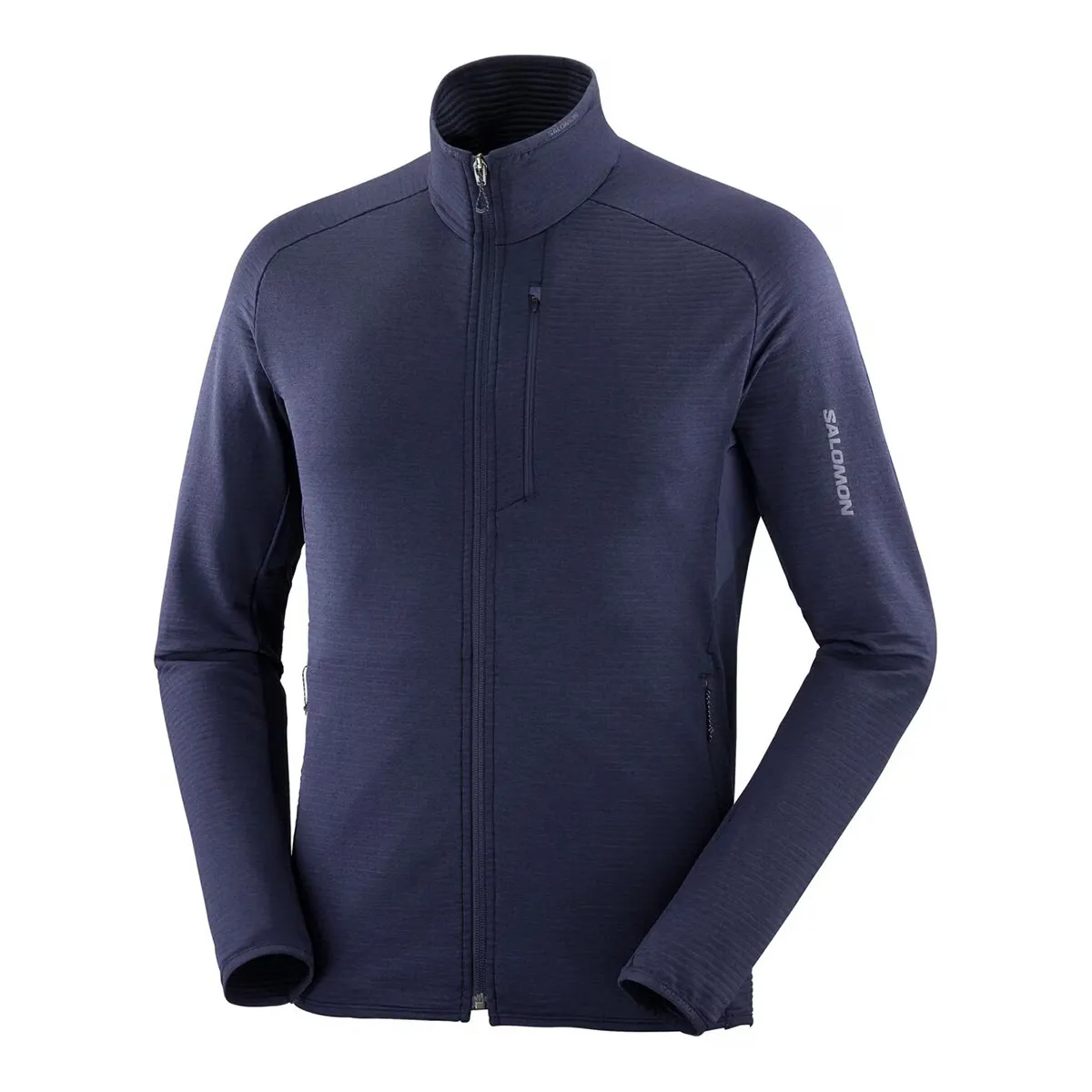 

Мужская толстовка Salomon Essential LTWarm FZ M, фиолетовый