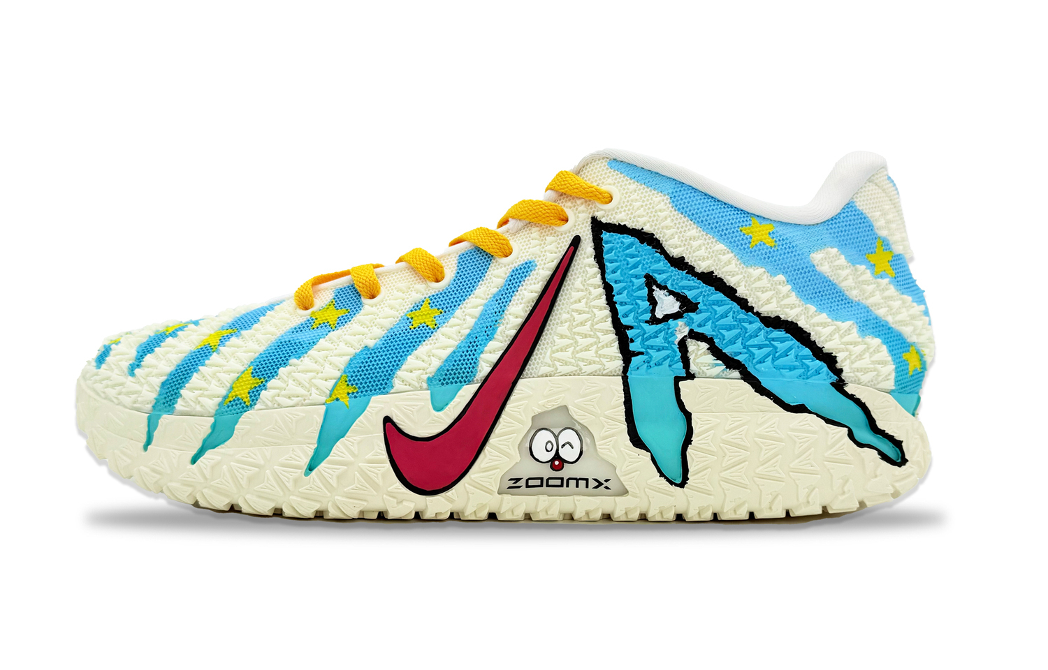 

Низкие баскетбольные кроссовки Ja Morant 3 мужские Nike, белый/синий