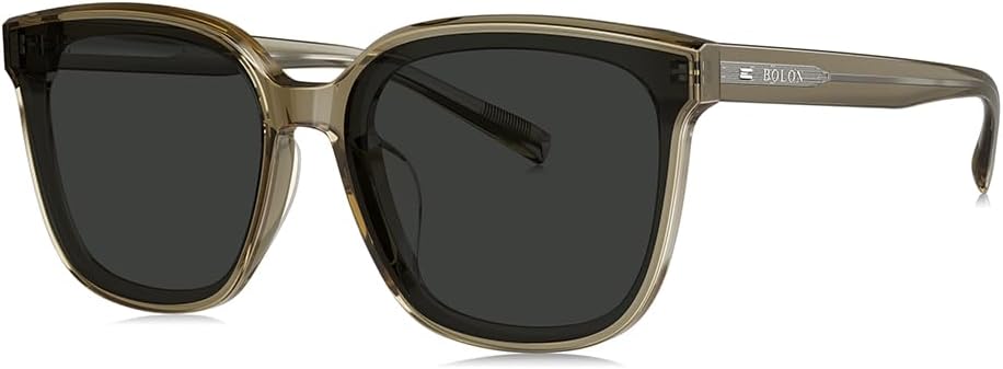 

Солнцезащитные очки BOLON в стиле ретро, ​​квадратной формы, D-образной оправы, поляризованные, для мужчин и женщин, эксклюзивный бренд EssilorLuxottica, Transparent Olive/Grey Polarized L