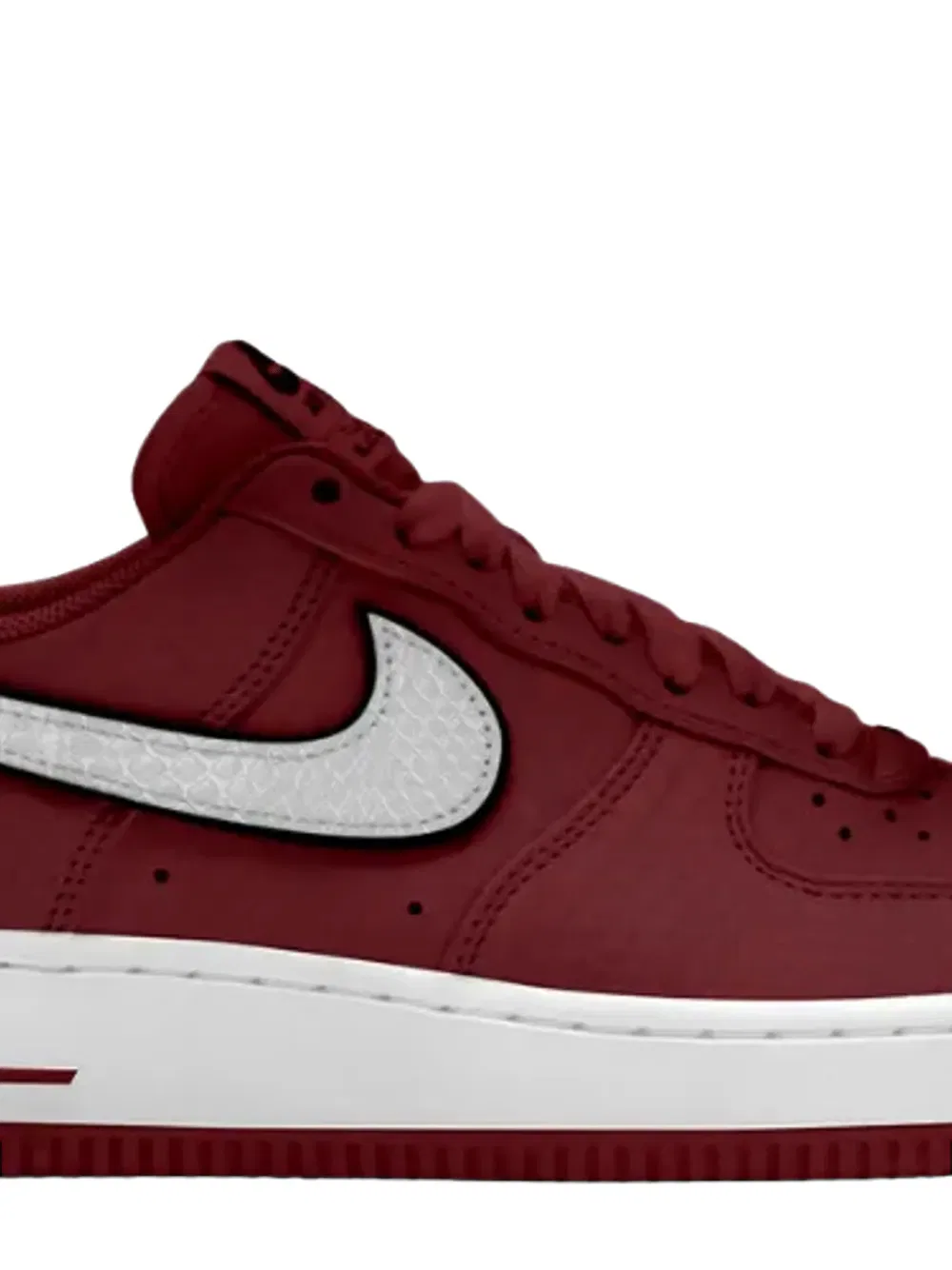 Кроссовки Air Force 1 на шнуровке Nike, красный — фото 2