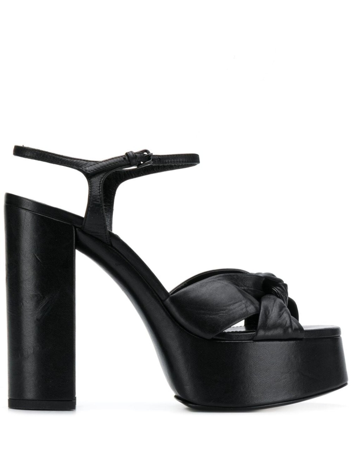 

Saint Laurent босоножки на платформе с узлом, черный