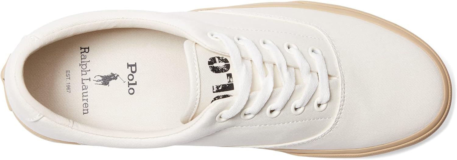 POLO RALPH LAUREN Мужские кроссовки Keaton-Pony, Off-White/Sand Dune — фото 2