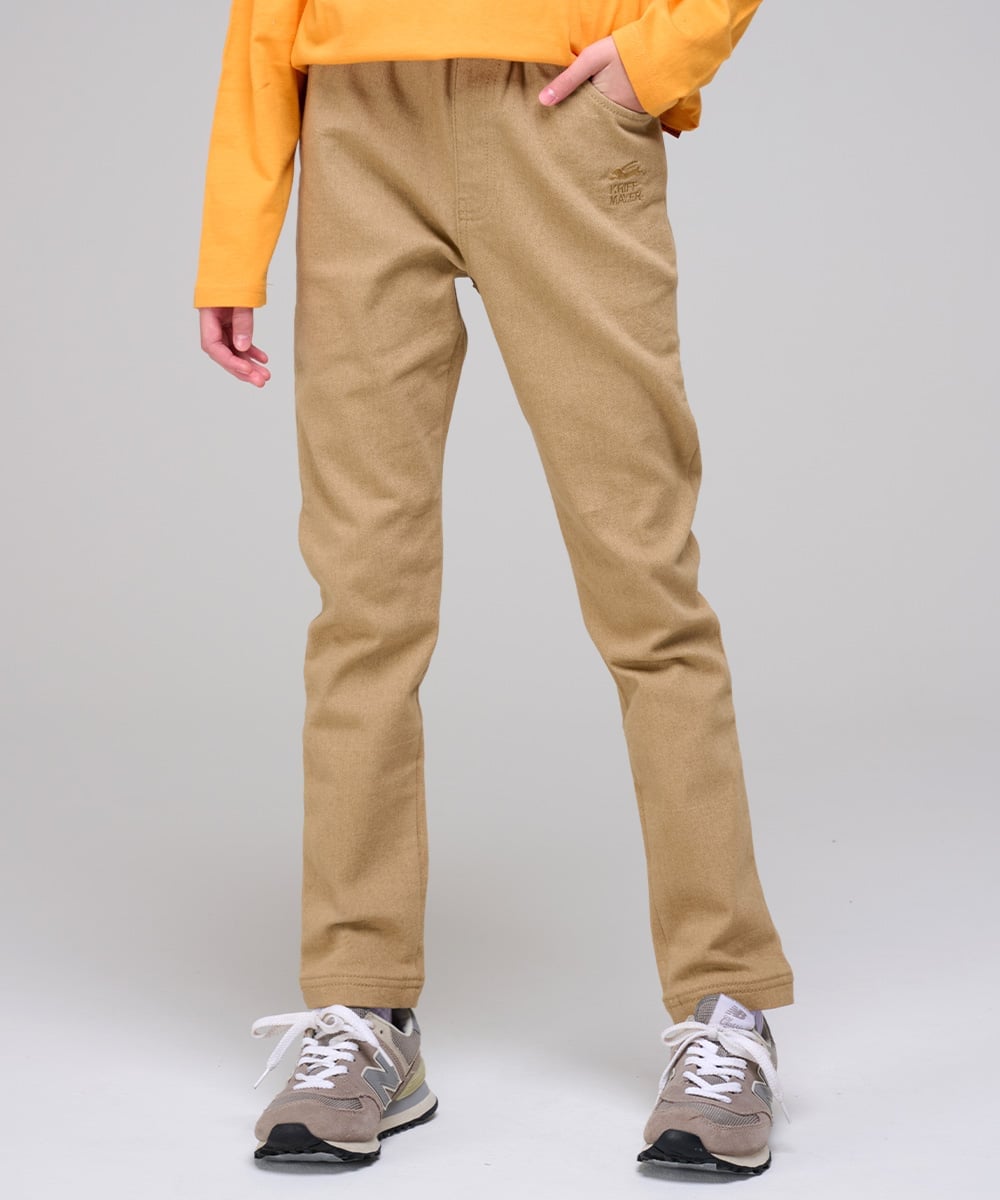 (К) Цветные джинсовые брюки с начесом KRIFF MAYER, BEIGE
