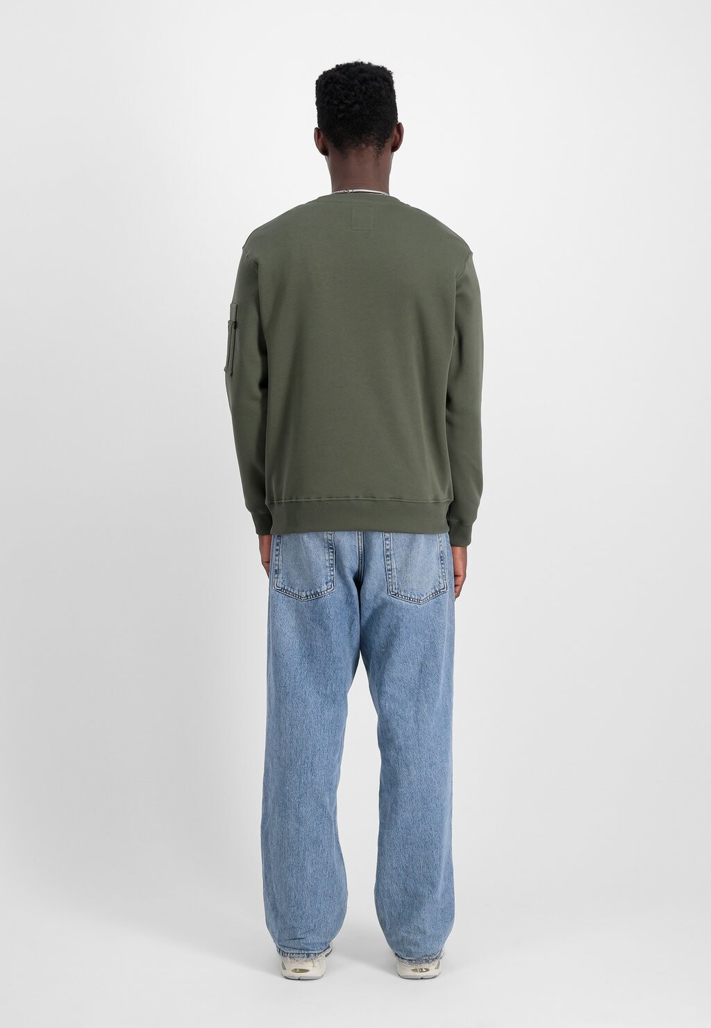 

Толстовка 3D SMALL LOGO Alpha Industries, оливковый