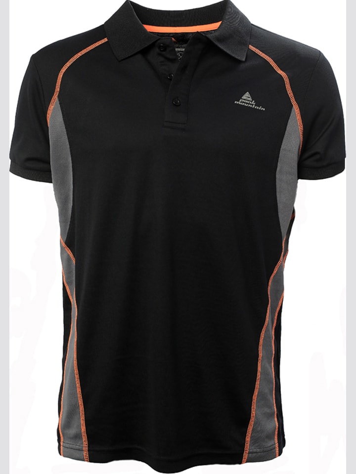 

Peak Mountain Функциональная рубашка-поло черного цвета