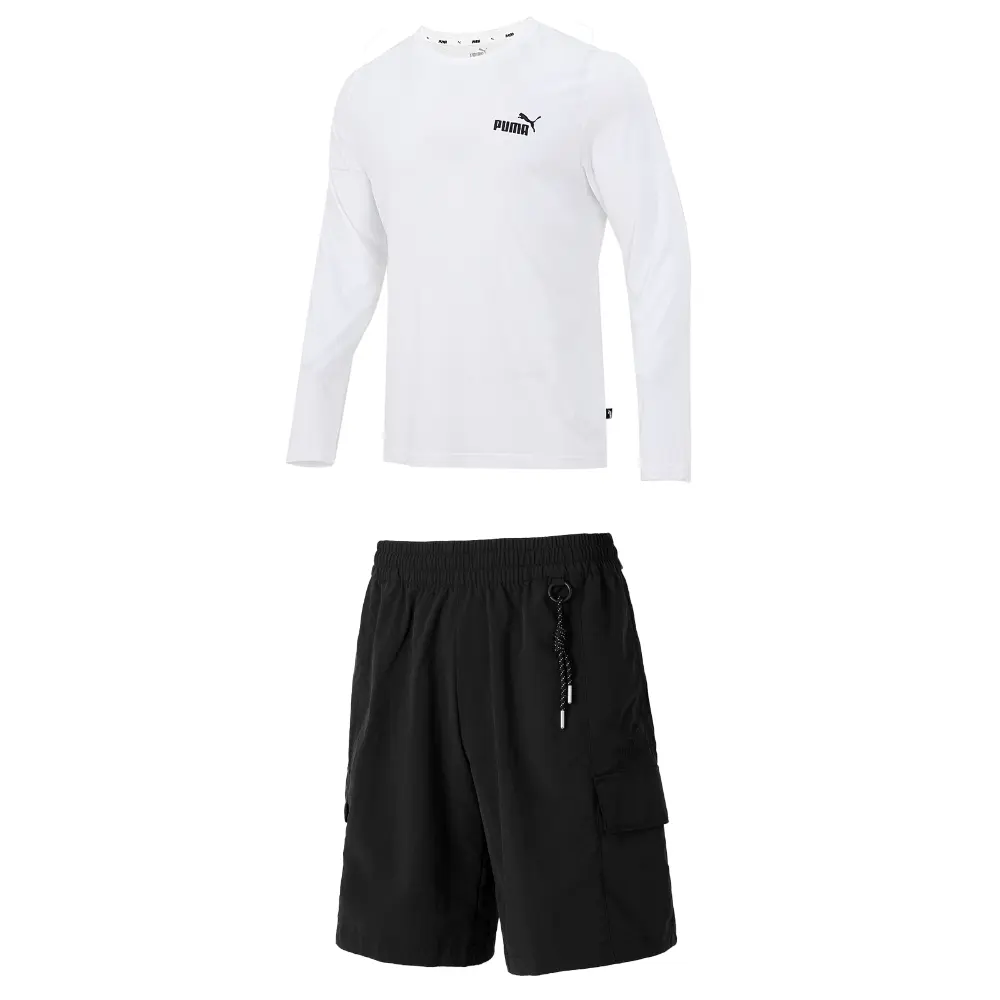 

Повседневная спортивная одежда для мужчин белого и черного цвета Puma, черный