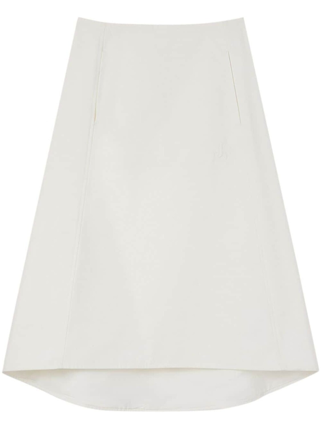 

Jil Sander дутая юбка миди, белый