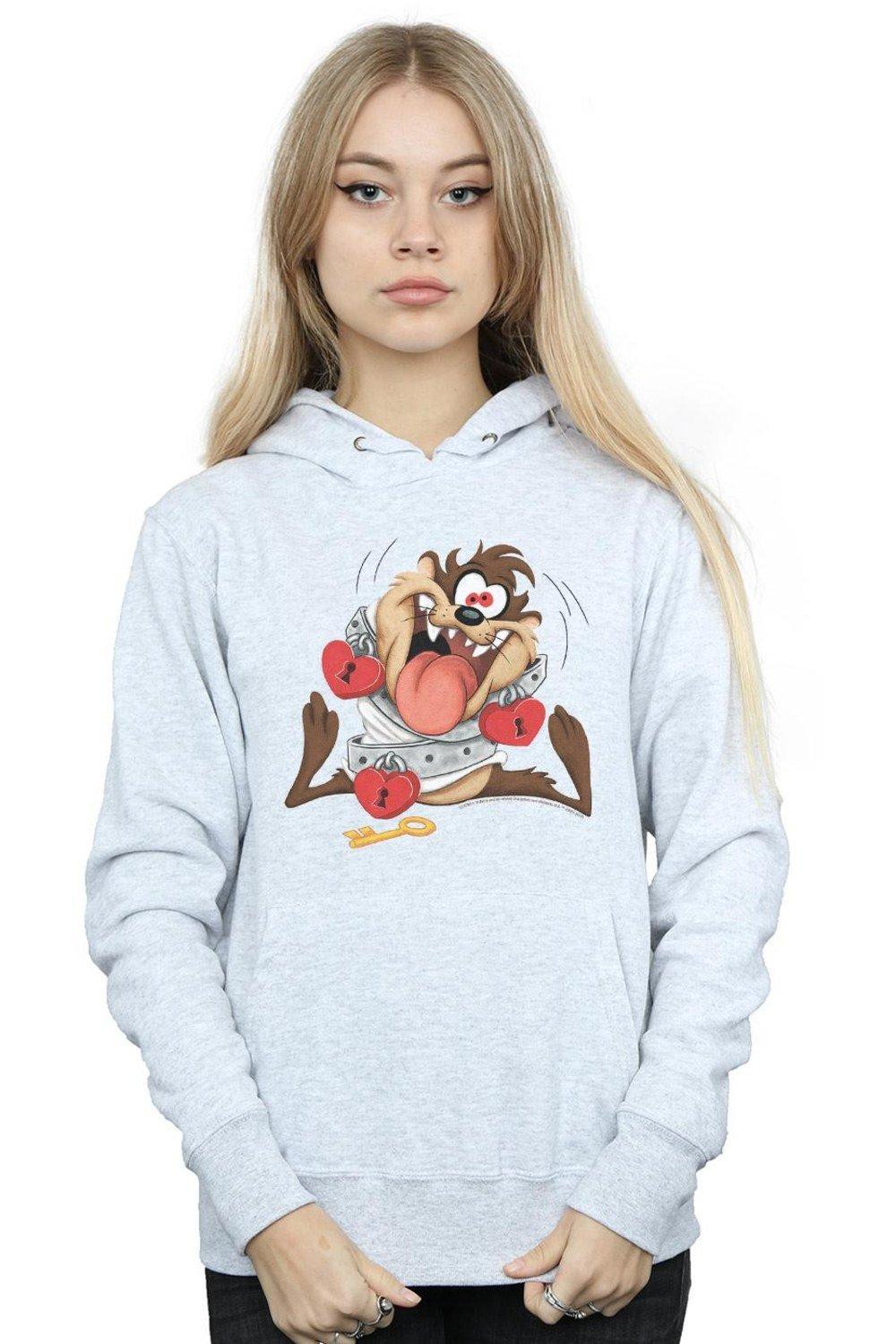 

Толстовка Taz Valentine's Day Madly In Love Looney Tunes, серый