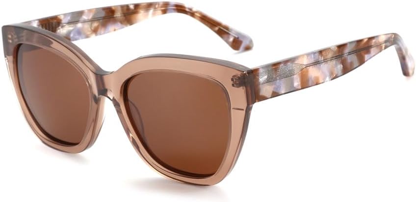 

Женские поляризованные солнцезащитные очки Butterfly с толстой оправой и защитой от УФ-излучения UV400 из ацетата. Модные солнцезащитные очки для шопинга KTUCN, 003 Tea Lens