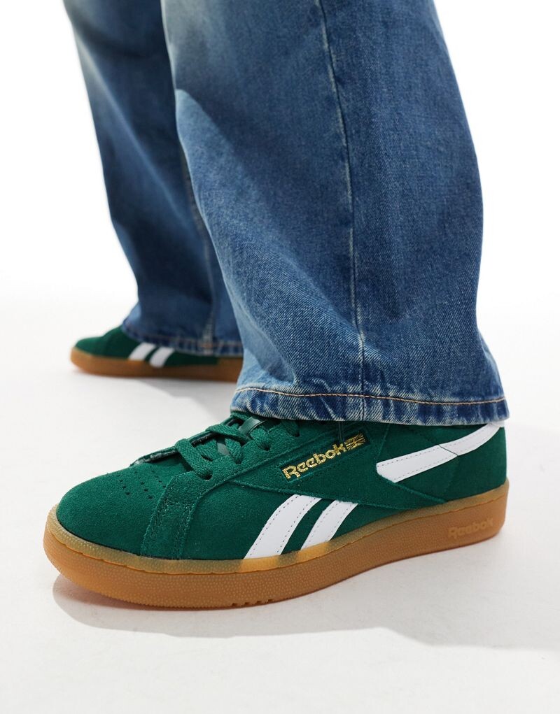 

Темно-зеленые и белые кроссовки Reebok Club C Grounds, Зеленый, Темно-зеленые и белые кроссовки Reebok Club C Grounds