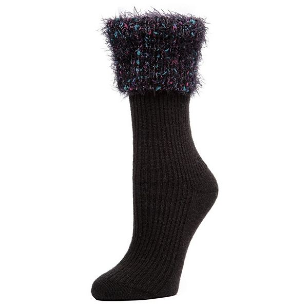 

Модный ребристый носок с манжетой Memoi