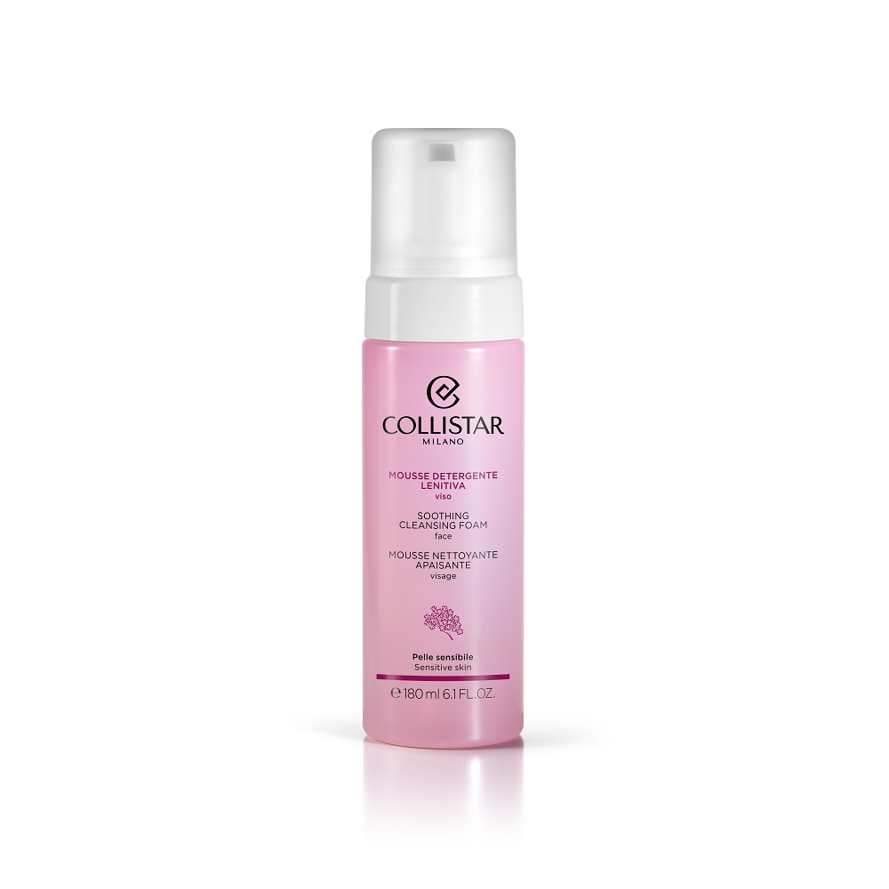 

Успокаивающая очищающая пенка для лица soothing cleansing foam Collistar, 180 мл