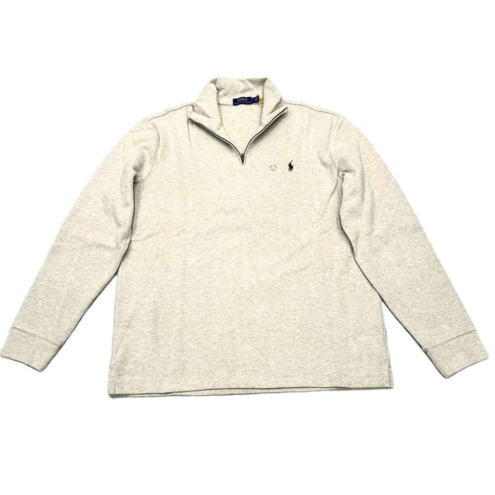 Свитшот мужской Oat Polo Ralph Lauren, серовато-бежевый — фото 3
