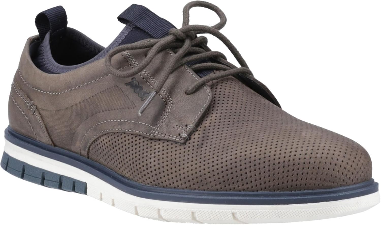 

Мужские серые кожаные туфли на шнуровке Pod Murphy