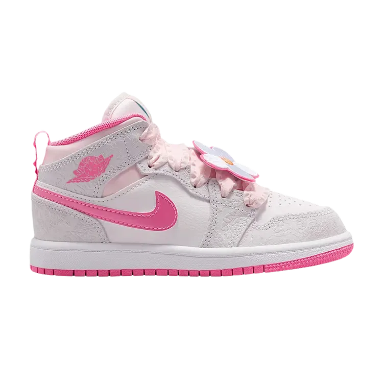 Кроссовки Air Jordan 1 Mid SE PS, розовый