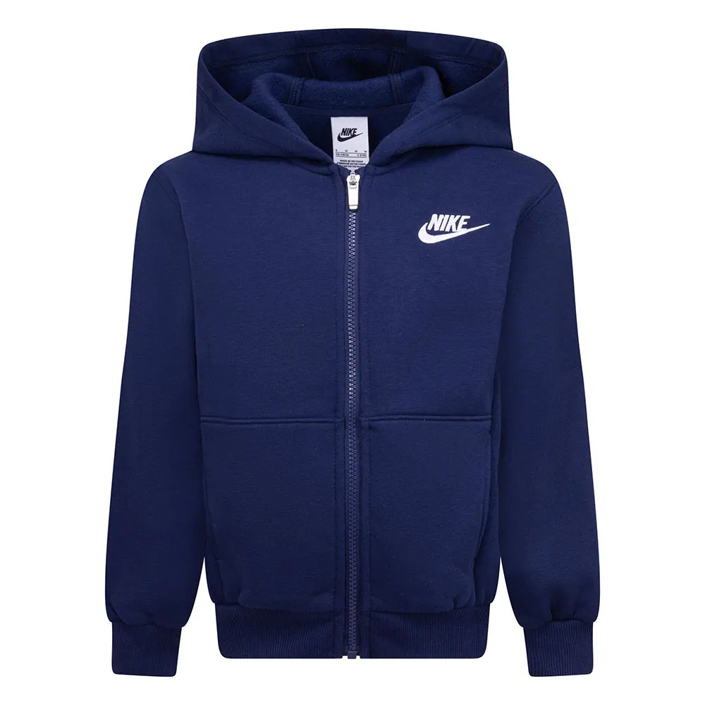 

Толстовка Nike Club Fleece Lbr full zip, синий
