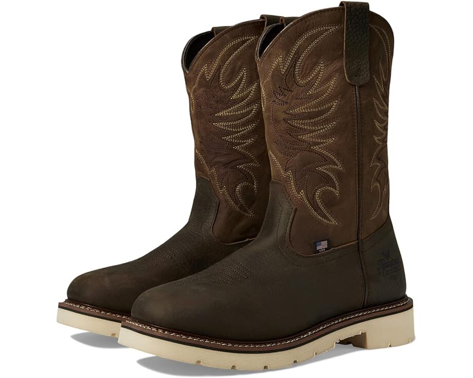 

Ботинки Thorogood American Heritage Square Toe Wellington, цвет Crazy Horse Upper/Pebble Brown Bottom