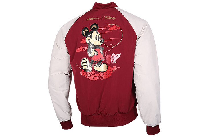 Disney X Стеганая куртка мужская красный Adidas Neo — фото 2