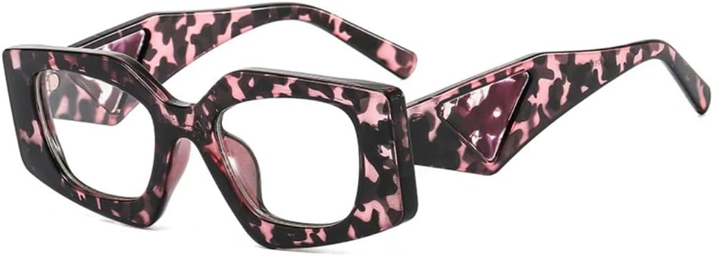 

Популярные модные солнцезащитные очки «кошачий глаз» в форме многоугольника для женщин, ретро-стиль, гелевые цветные линзы, защита от УФ-излучения UV400, прозрачная оправа для мужчин UATXTAU, Pattern Clear