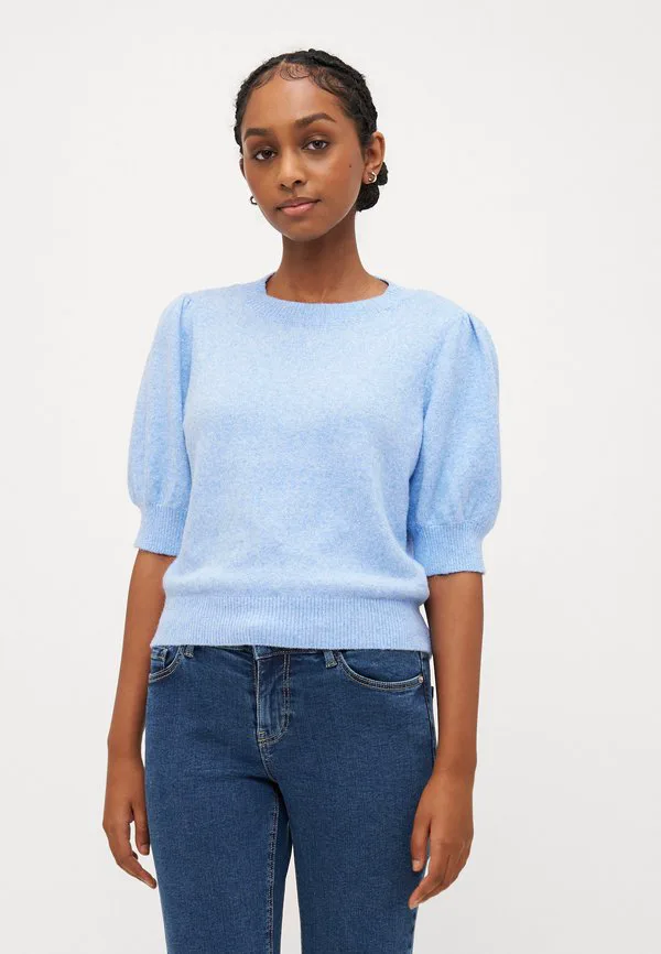 

Футболка vmdoffy с круглым вырезом 2/4 Vero Moda Petite, Little Boy Blue Melange, Синий, Футболка vmdoffy с круглым вырезом 2/4 Vero Moda Petite, Little Boy Blue Melange