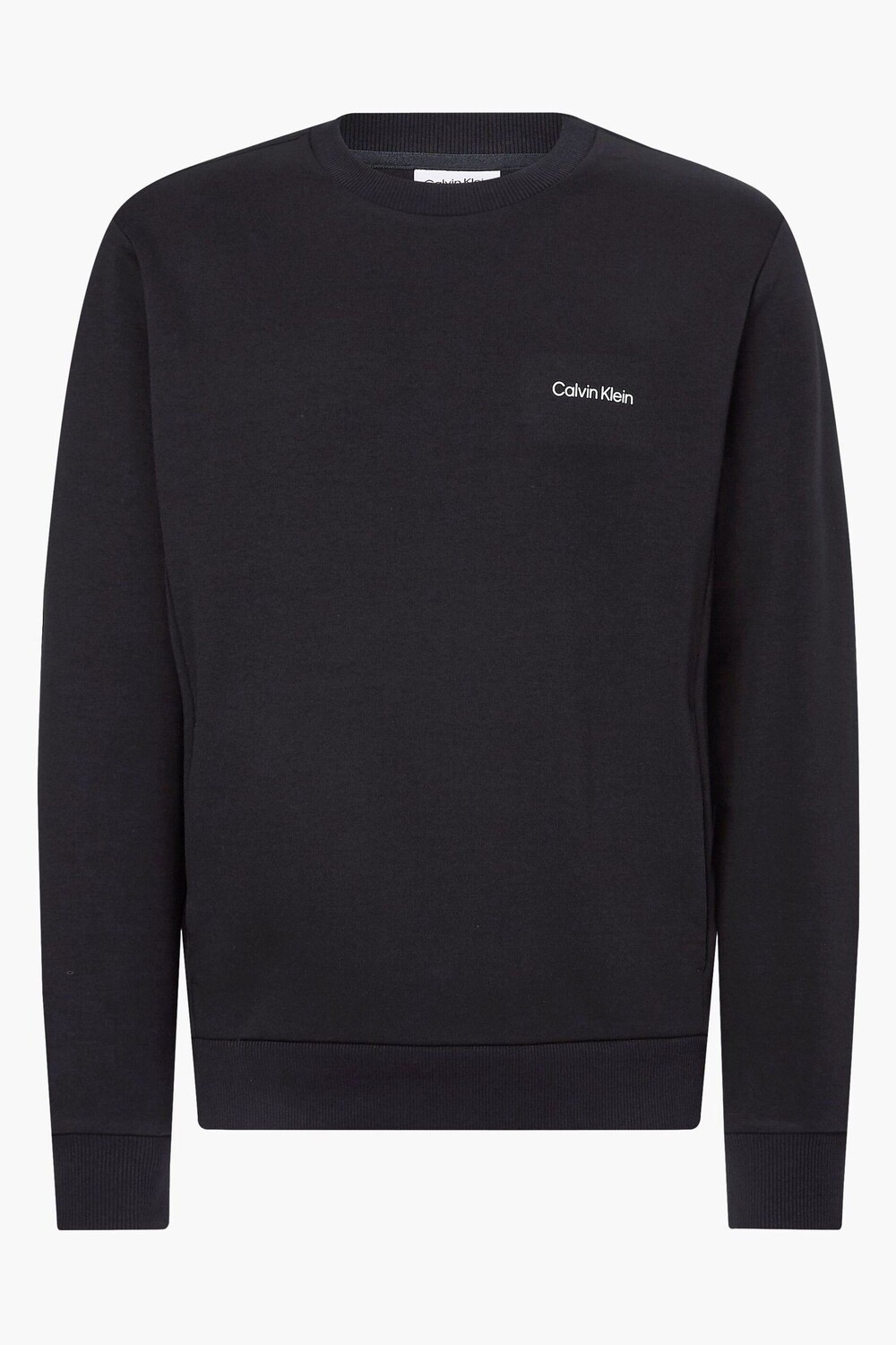 

Черный свитер с микрологотипом Calvin Klein, черный