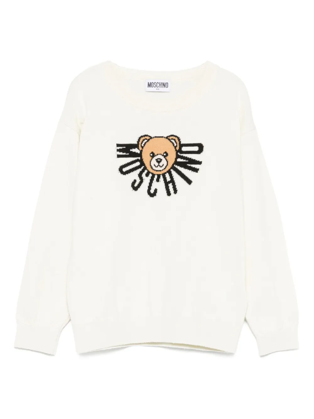 

Свитер с логотипом Teddy Bear Moschino Kids, белый